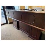 desk and filing cabinet