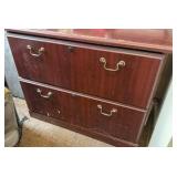 desk and filing cabinet