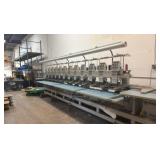12 head embroidery Barudan Unitech 12 head embroidery machine. Well maintained and a must see!