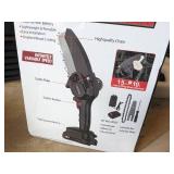 21 VOLT CORDLESS 6-INCH MINI CHAINSAW