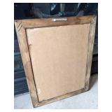 VINTAGE 1970’S COCA-COLA GLASS SIGN “BRAIN TONIC” 19X15 WOODEN FRAME