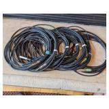 LOT OF BAND MICROPHONE, SPEAKER & GUITAR CABLES