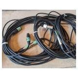 LOT OF BAND MICROPHONE, SPEAKER & GUITAR CABLES