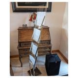 FOLDABLE 4 CLEAR POCKET MAGAZINE BROCHURE PORTABLE POP UP RACK