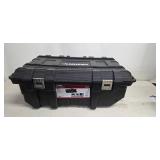 Husky 25-Gallon Mobile Tool Box - All-Terrain Wheels, Tool Caddy Included
