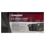 Husky 25-Gallon Mobile Tool Box - All-Terrain Wheels, Tool Caddy Included