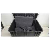Perimeter Security Systems Case with Foam Inserts - Large Black Protective Case