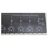 Iridian DMX-DISPT-419 DMX Distribution Panel 4 IN/4 OUT 120V AC, 2A Fuse