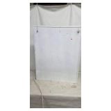 MINANT White Metal Cabinet with Blue Trim and Chrome Rails