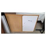 Quartet Monthly Planner - 2-Panel Corkboard & Whiteboard (Wood Frame)