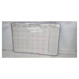 Quartet Monthly Planner - 2-Panel Corkboard & Whiteboard (Wood Frame)