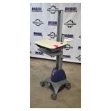 Ergotron Mobile Height-Adjustable Workstation Cart with Tray - 4-Wheel Base