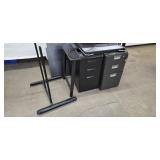 Pallet Lot of 2 Office desks, Filing cabinets and misc. desk tops