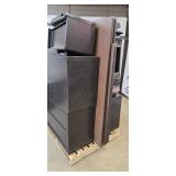 Pallet Lot of 2 Office desks, Filing cabinets and misc. desk tops