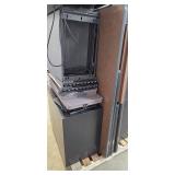 Pallet Lot of 2 Office desks, Filing cabinets and misc. desk tops