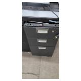 Pallet Lot of 2 Office desks, Filing cabinets and misc. desk tops