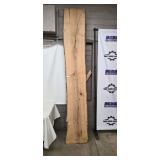 Ash Live Edge Wood Slab - 18 in Wide x 9 ft Long - Rough-Sawn Bark Edges