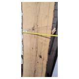 Ash Live Edge Wood Slab - 18 in Wide x 9 ft Long - Rough-Sawn Bark Edges