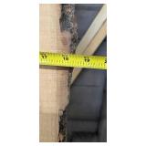 Ash Live Edge Wood Slab - 18 in Wide x 9 ft Long - Rough-Sawn Bark Edges