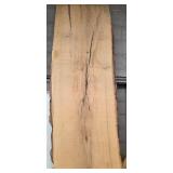 Ash Live Edge Wood Slab - 18 in Wide x 9 ft Long - Rough-Sawn Bark Edges