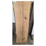 Ash Live Edge Wood Slab - 18 in Wide x 9 ft Long - Rough-Sawn Bark Edges