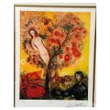 Marc Chagall Tree Over Village Paris - Signed Limited Edition 152/375 Framed Print