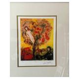 Marc Chagall Tree Over Village Paris - Signed Limited Edition 152/375 Framed Print