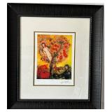 Marc Chagall Tree Over Village Paris - Signed Limited Edition 152/375 Framed Print