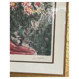 Marc Chagall Les Soucis - Facsimile Signed Print (181/500) 36 x 46 Framed COA