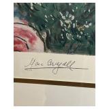 Marc Chagall Les Soucis - Facsimile Signed Print (181/500) 36 x 46 Framed COA