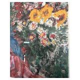 Marc Chagall Les Soucis - Facsimile Signed Print (181/500) 36 x 46 Framed COA