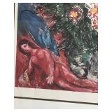 Marc Chagall Les Soucis - Facsimile Signed Print (181/500) 36 x 46 Framed COA
