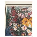Marc Chagall Les Soucis - Facsimile Signed Print (181/500) 36 x 46 Framed COA