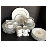 Dansk Tivoli/Concerto 8 Place Settings (5-Pc Each) & 13 1/4 Platter - Rose Motif