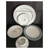 Dansk Tivoli/Concerto 8 Place Settings (5-Pc Each) & 13 1/4 Platter - Rose Motif