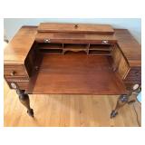 Victorian Spinet Flip-Top Secretary Desk - 41W x 34H x 21D