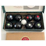 B&A Bowls Carpet Bowls - The Indoor Carpet Game (Lot of 9)