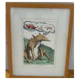 Bo Sterk Dog Day Dreams 11/35 Framed Lithograph 11 x 14