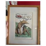 Bo Sterk Dog Day Dreams 11/35 Framed Lithograph 11 x 14