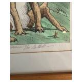 Bo Sterk Dog Day Dreams 11/35 Framed Lithograph 11 x 14