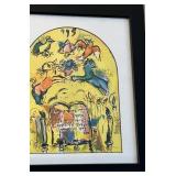 Merc Chagall Jerusalem Windows Framed Print 38x14