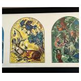 Marc Chagall Jerusalem Windows #2 Framed Print - 38W x 14H