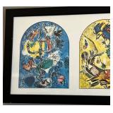 Marc Chagall Jerusalem Windows #2 Framed Print - 38W x 14H