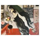 Marc Chagall The Birthday Framed Print - 34 1/2 x 32 1/2 in