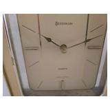 Vintage Benchmark Quartz Mantel Clock & Linden Collectible Mini Clock