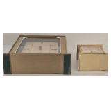 Vintage Benchmark Quartz Mantel Clock & Linden Collectible Mini Clock