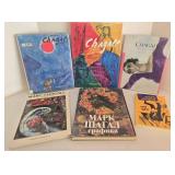 6 Marc Chagall Art Books - Coffee Table Volumes