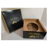 Dobbs Fifth Avenue New York Tweed Fedora Hat - Gray/Black with Feather