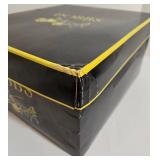 Dobbs Fifth Avenue New York Tweed Fedora Hat - Gray/Black with Feather