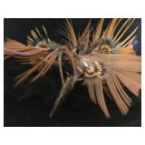 Vintage Resistol Beaver Fedora Hat - Male Symbol Pin & Game Bird Feathers Pin - Original Box